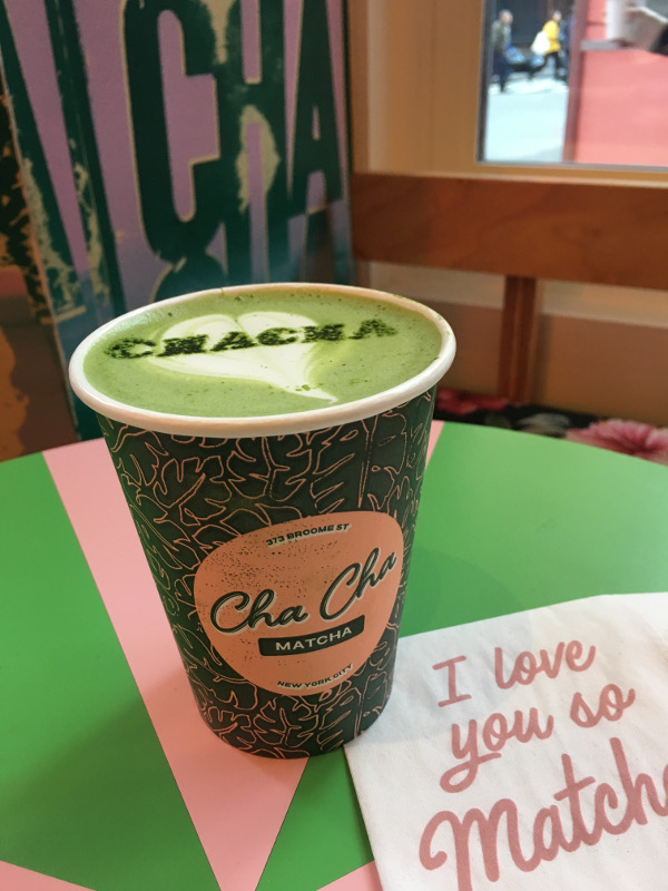 cha cha matcha latte