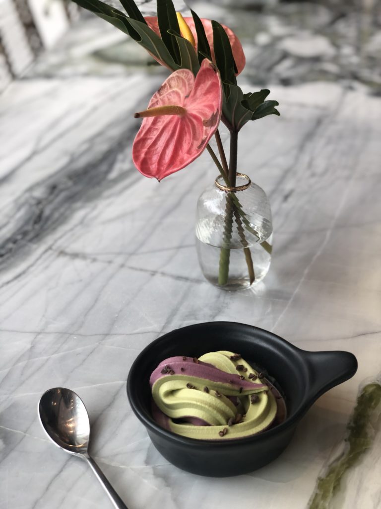 verde matcha helado